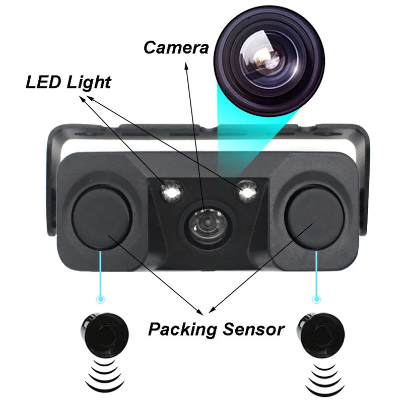 Автомобильная камера заднего вида парковочный датчик Монитор 12В обратный