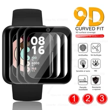 1 2 3 PCS 9D Fiber Protective Glass For Xiaomi Mi Watch Lite Smartwatch LCD Screen Protector Films Cover Redmi Watch Accessories