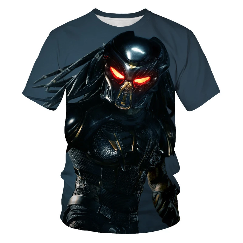 

2021 Trend Hot War Anime Hero Skull Head Horror Anime Summer 3D Printing Pattern Rock Street Wind Men And Women T-SHIRT