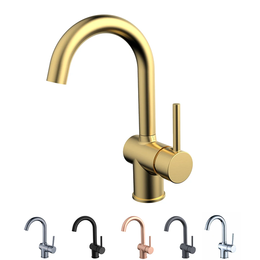 

Golden Tap Bathroom Matte Wash Basin Bathroom Sinks Bath Faucet Washbasin Taps Black Sink Rose Gold Mixer White Flexible Brass