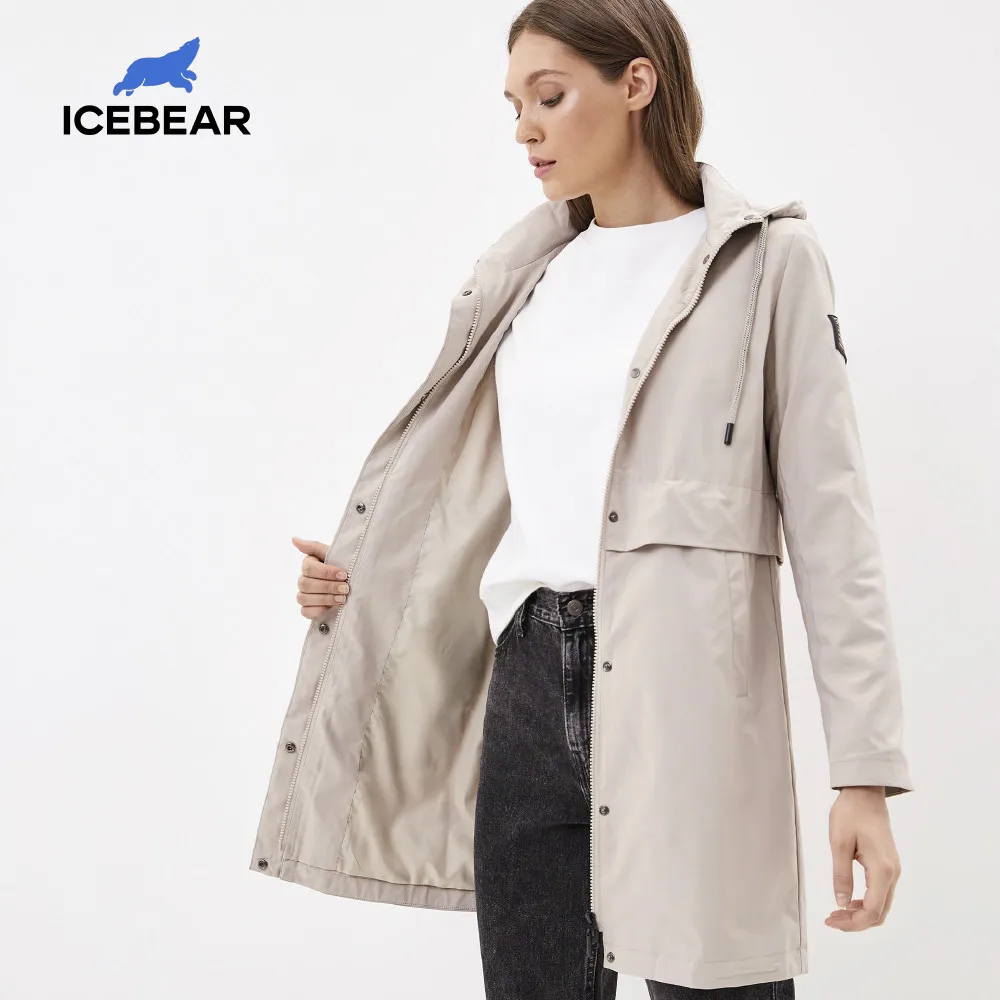 ICEbear 2020 модная женская ветровка женские зимние сапоги высокого качества плащ с