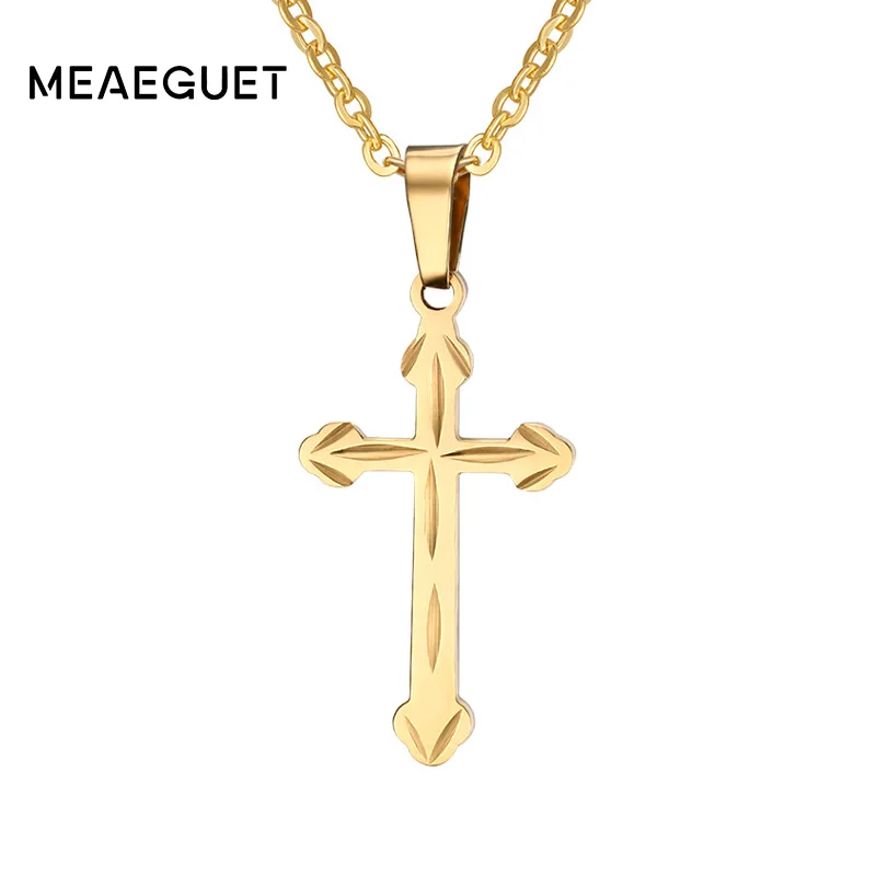 Meaeguet классические женские маленькие ожерелья и кулоны с крестом ювелирные