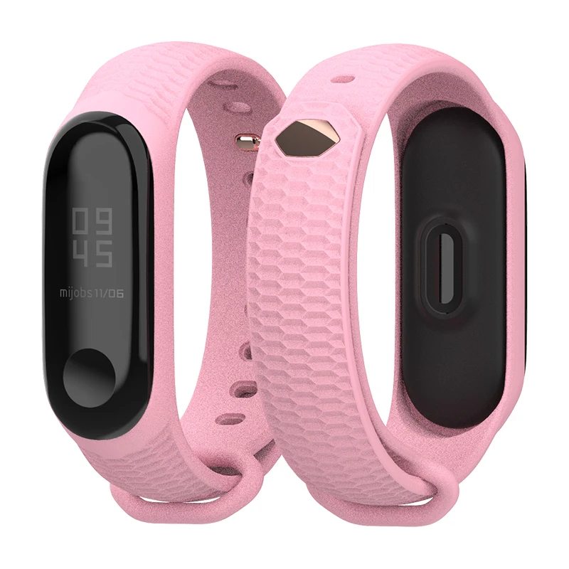Mijobs Mi Band 4 ремешок Aurora для Xiaomi band 3 силиконовый браслет умные часы аксессуары