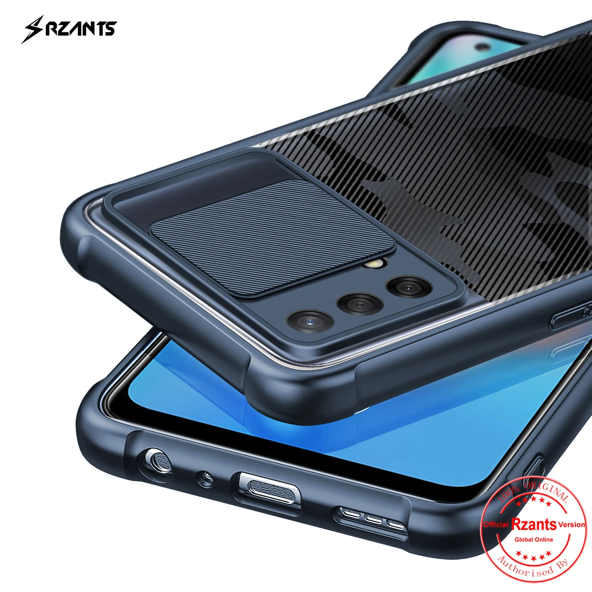 Чехол Rzants для OPPO A74 4G F19 мягкий [Камуфляжный объектив] защитная функция тонкий