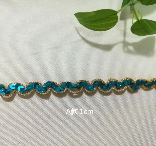 1 ярд новейшая серебристая золотистая кружевная ткань занавеска лента платье