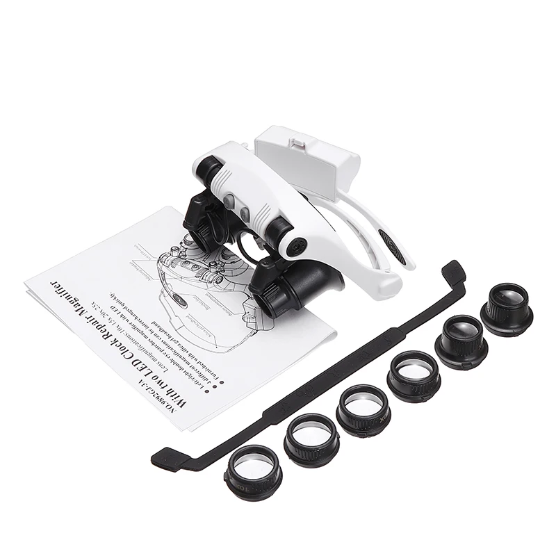 Увеличительное стекло для ювелирных изделий светодиодные очки увеличительное