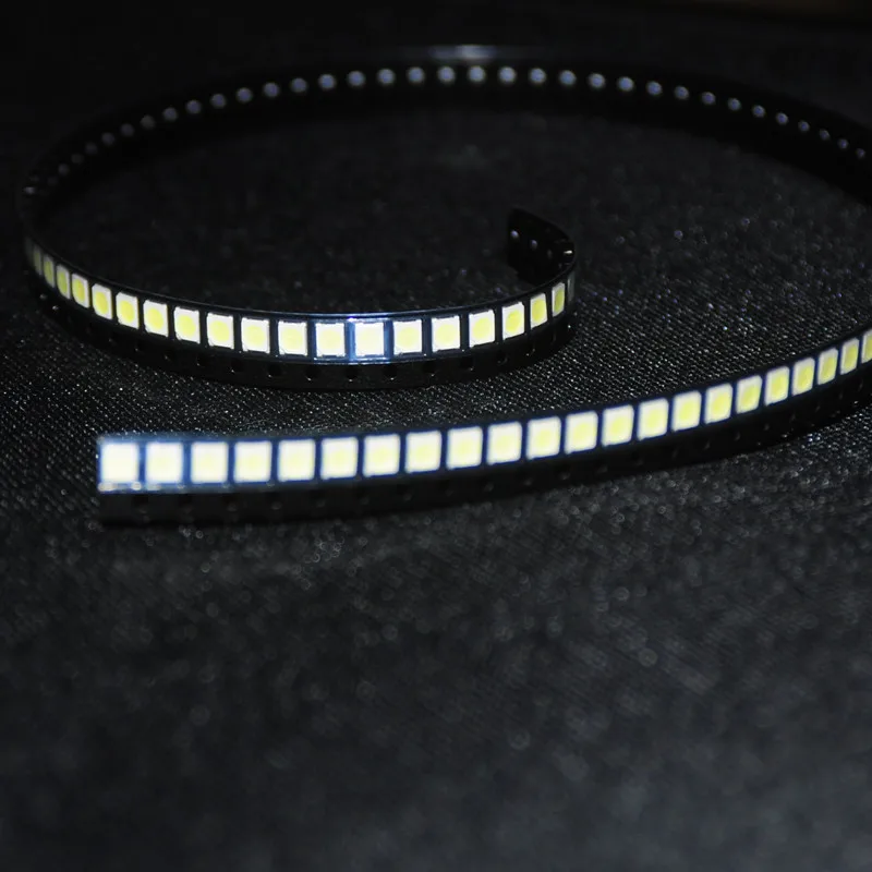100 шт. 3528 SMD светодиодный высокое Мощность белый диод 1 Вт 110LM ТВ телевидения с подсветкой супер яркий тока диода светодиодный SMD 1210 3528 1 Вт, холодный белый свет