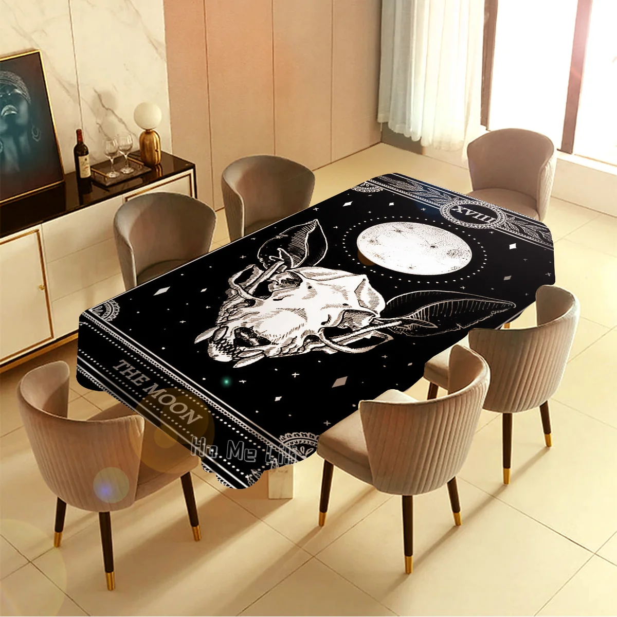 Звезды и луна Таро черная белая средневековая Европейская гадания от Ho Me Lili