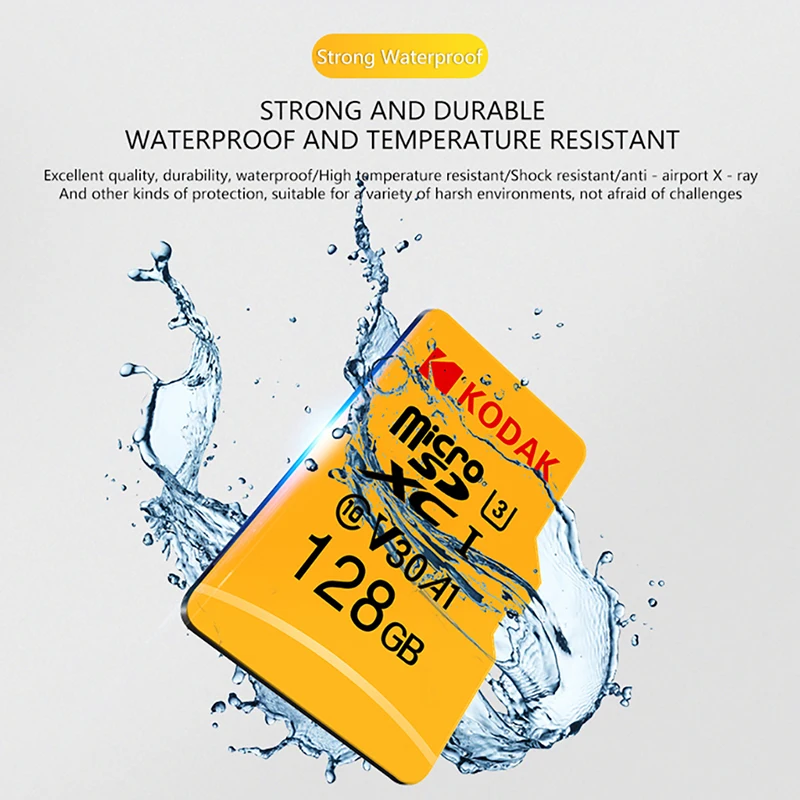 Карта памяти KODAK Micro SD 128 ГБ 256 512 32 64 U1 TF 4K класс 10|Карты памяти| |