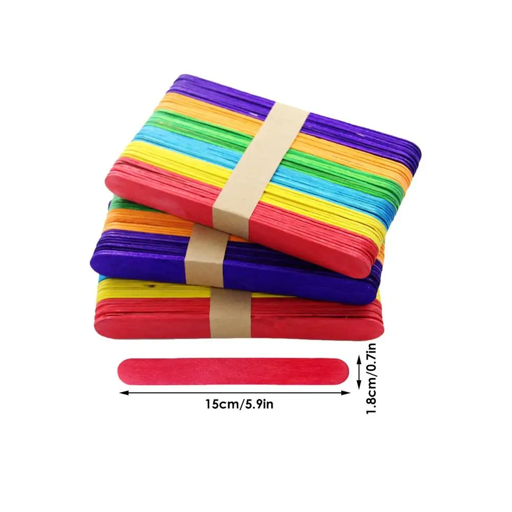 50 шт. разноцветные бриллиантовые палочки для поделок детские мороженого ручные