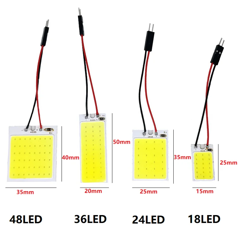 Акция T10 BA9S W5W COB 24SMD 36SMD 48SMD автомобильная светодиодная лампа для чтения салона