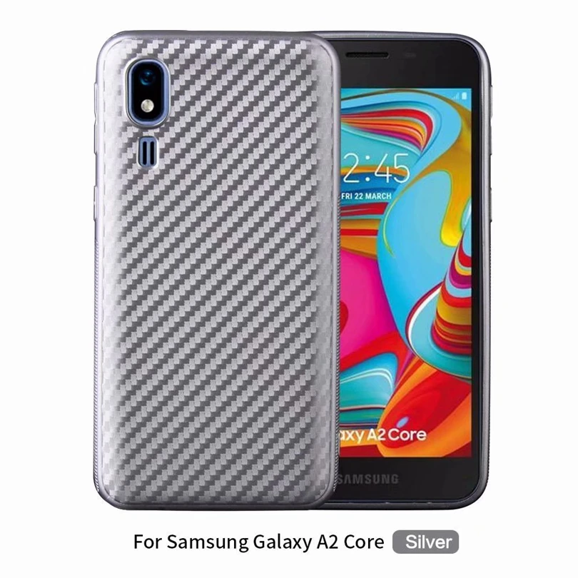 Для samsung Galaxy A2 Core/A2Core чехол из углеродного волокна Жесткий ТПУ задний мягкий