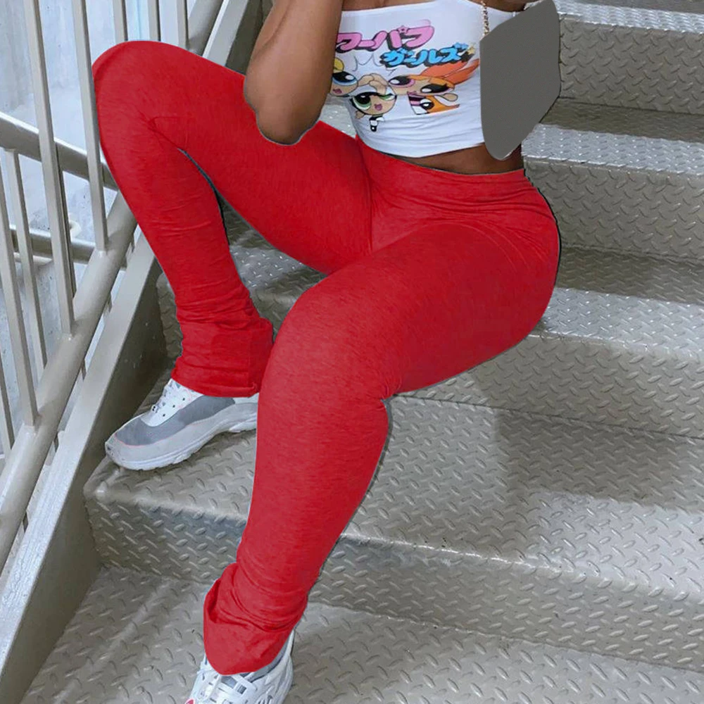 Леггинсы в складку джоггеры спортивные штаны женские брюки с рюшами леггинсы для