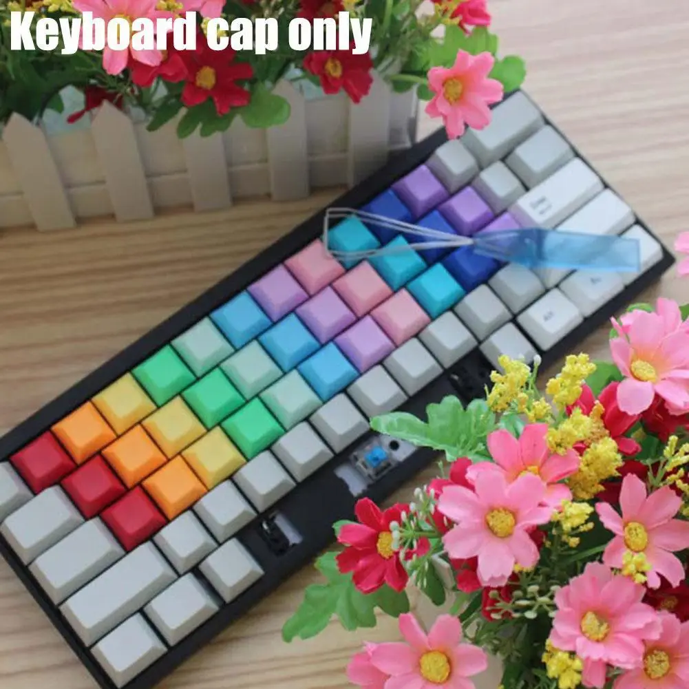 

10 шт. для механической клавиатуры DSA1x без гравировки PBT, колпачок для клавиатуры s Key, короткая шаровая Крышка для игровой механической клавиа...