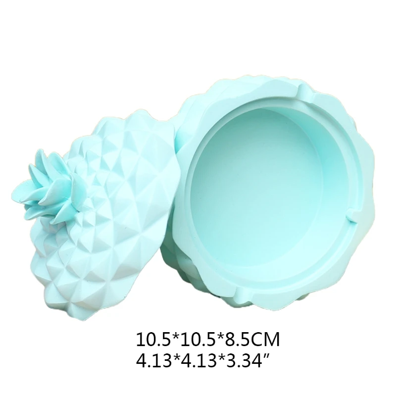 

X7AB Cute Pineapple Cigarette Ashtray with Lid Living Room Smoking Tray Holder