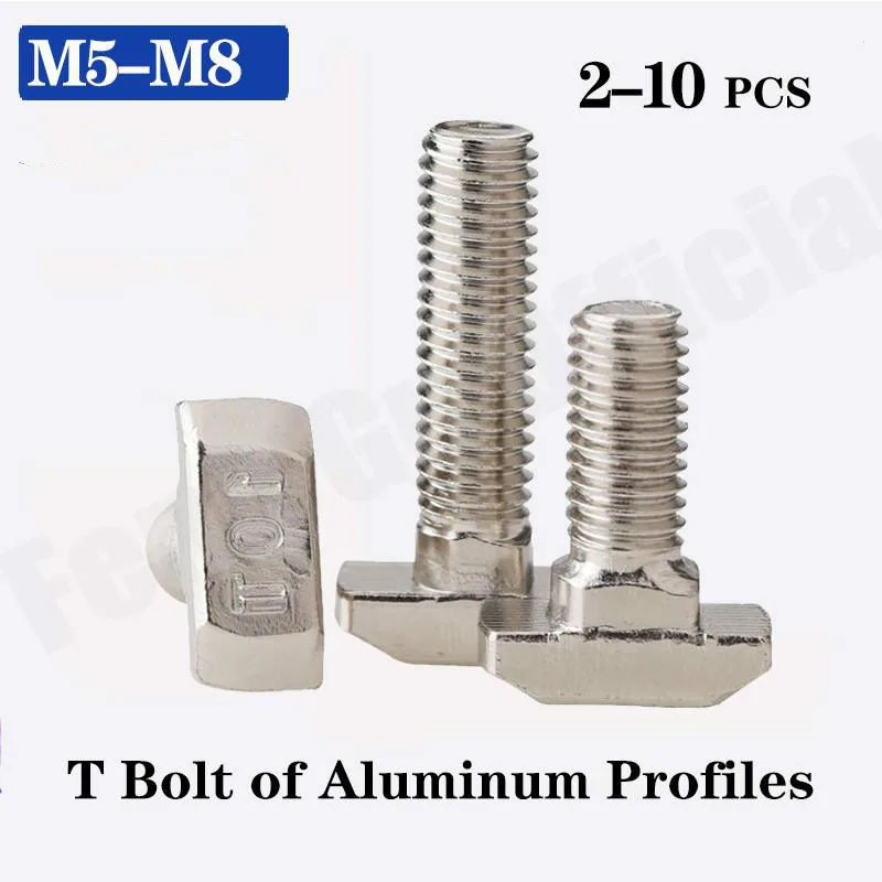 [M5 M6 M8] футболка с головой молотка болт Т образной головкой Алюминий Разъем T винты