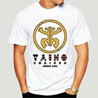 Мужские рубашки Taino Coqui Taino Boriken II с золотистым принтом, чёрный цвет, штатив в Пуэрто-Рико