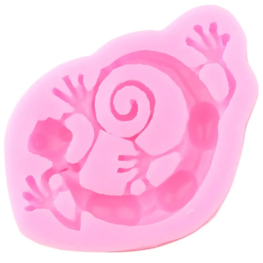 Силиконовые формы Gecko в виде ящерицы помадки инструменты для украшения детского