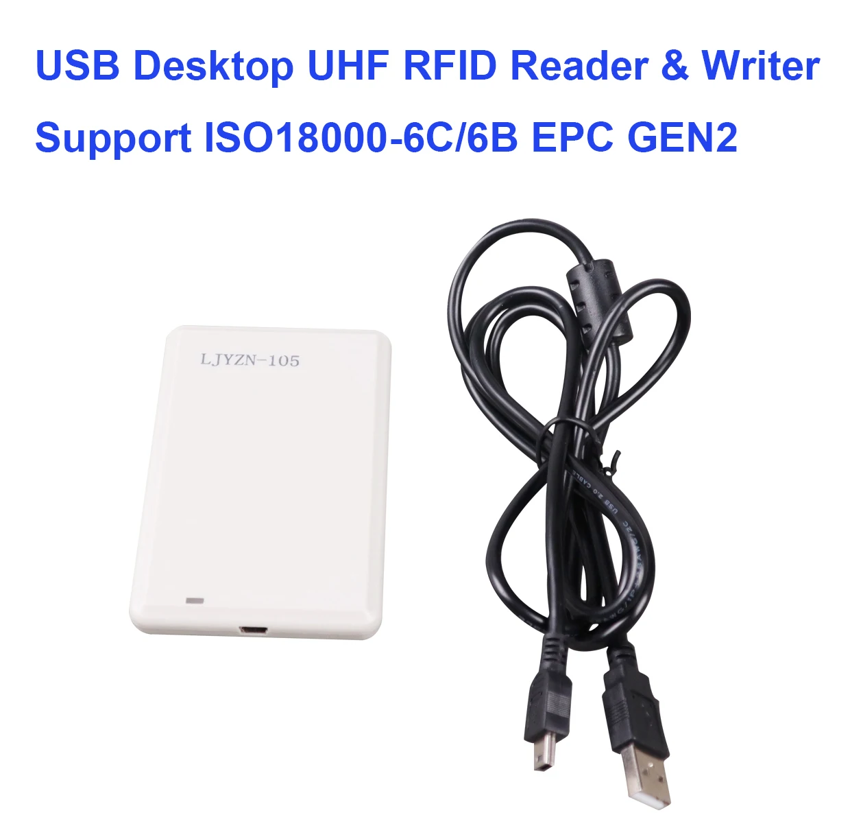 

LJYZN 860 960 MHz Free Program Windows 10 RFID USB Desktop Uhf Reader with Copier Cloner EPC GEN2