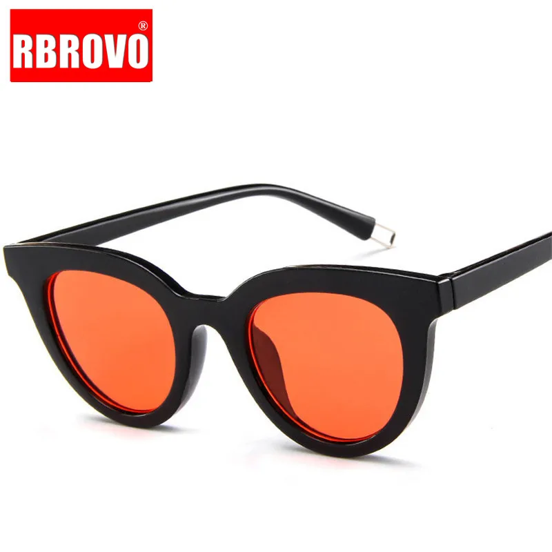 RBROVO, маленькая оправа, Cateye, солнцезащитные очки для женщин, роскошные, солнцезащитные очки, классика, Ретро стиль, пластик, для улицы, очки, UV400, Gafas De Sol Mujer