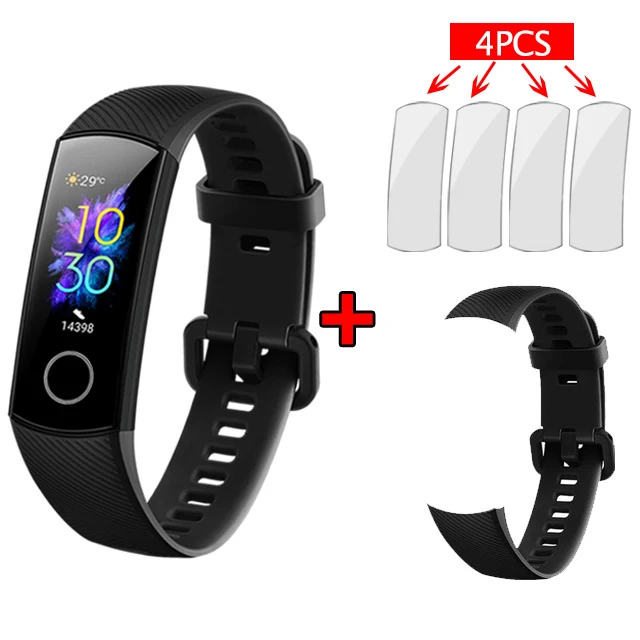 Set 5 Huawei Honor Band 5 Смарт-браслет, Оксиметр крови, кислород, волшебный цвет, сенсорный экран, плавающий ход, обнаружение пульса, сна, сна - Цвет: Set 5