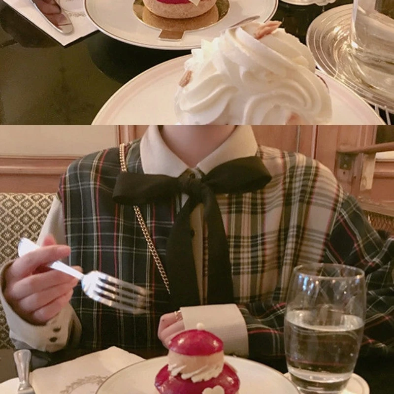 

2021 New Dress Autumn and Winter French Style Western Style Light Luxury Celebrity Fried Street Gentle Tea Break Dress W15