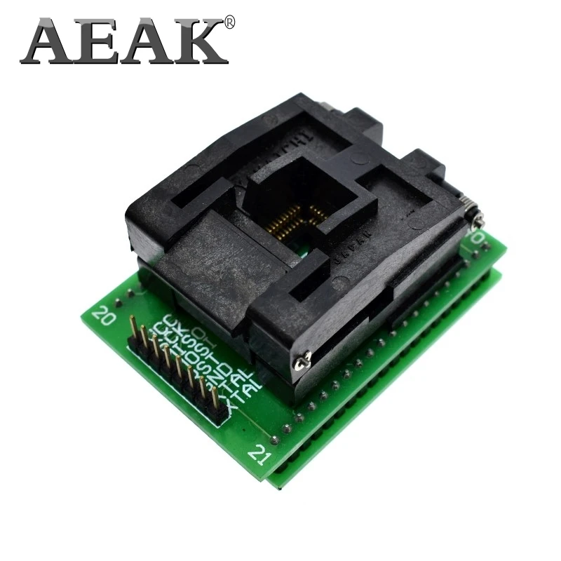 AEAK Высокое качество Чип программист TQFP44 адаптер гнездо dip40 qfp44 ATMEGA16
