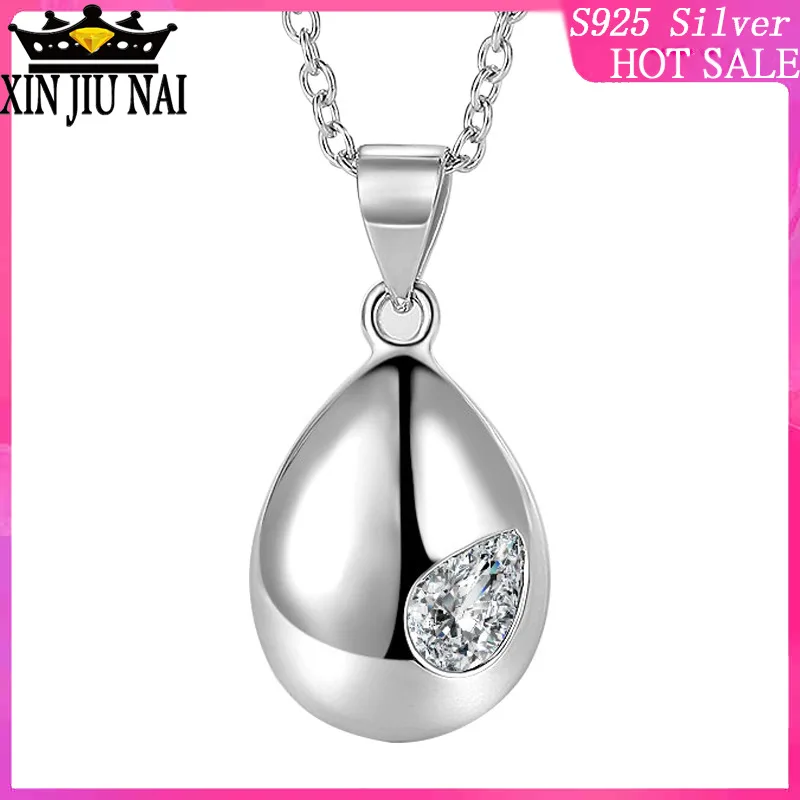 Женское колье с подвеской в виде капли из серебра 2020 пробы|Подвески| |