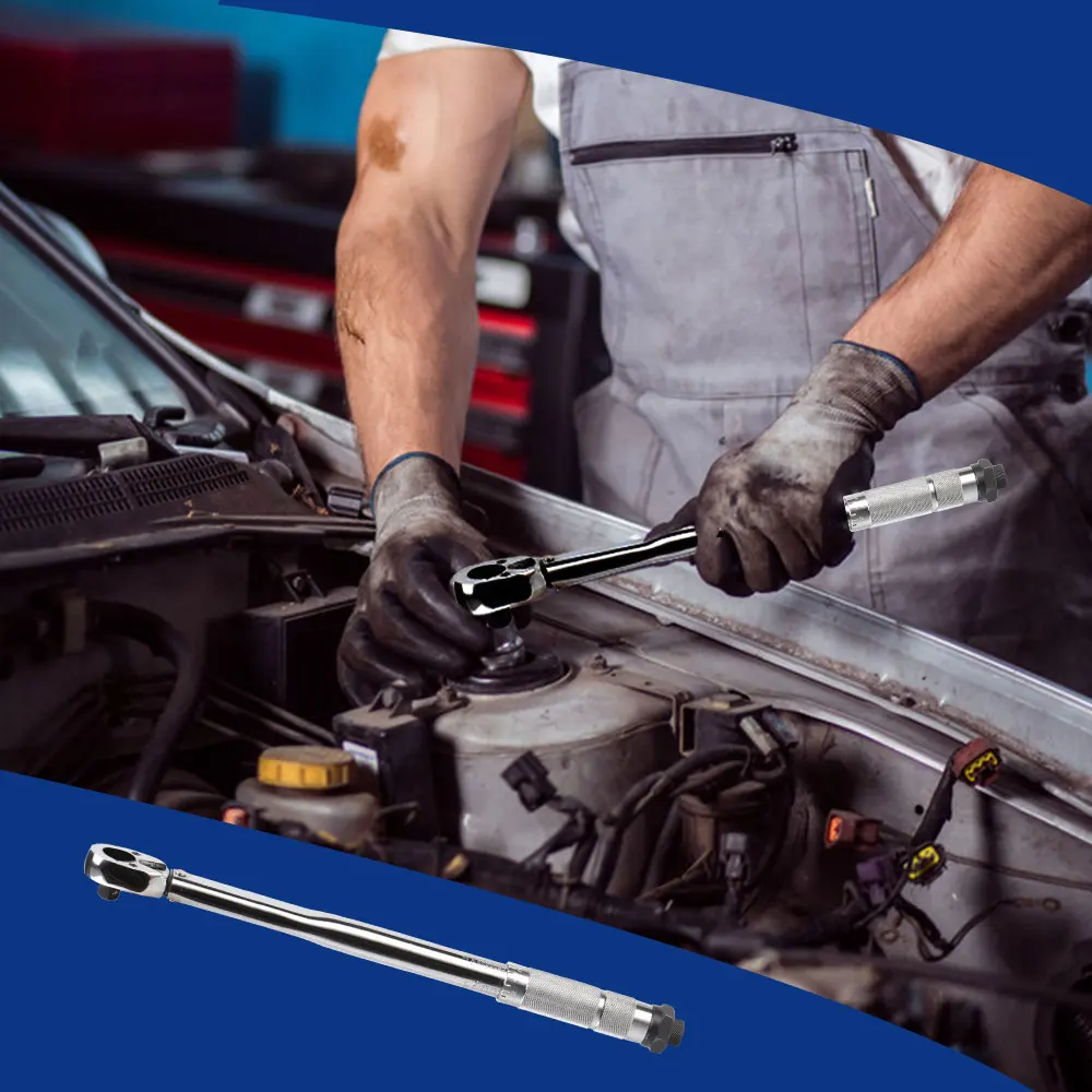 

1/2 Inch Drive 28-210N.m Micrometer Adjustable Torque Wrench Spanner Tool For Bicycle Motor Car Repairing