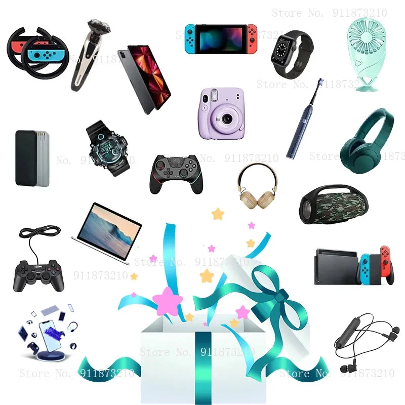 

Most Popular 100% Winning High Quality New Lucky Mystery Box Surprise Gift Random Item Electronic Digital Product Christmas Gift