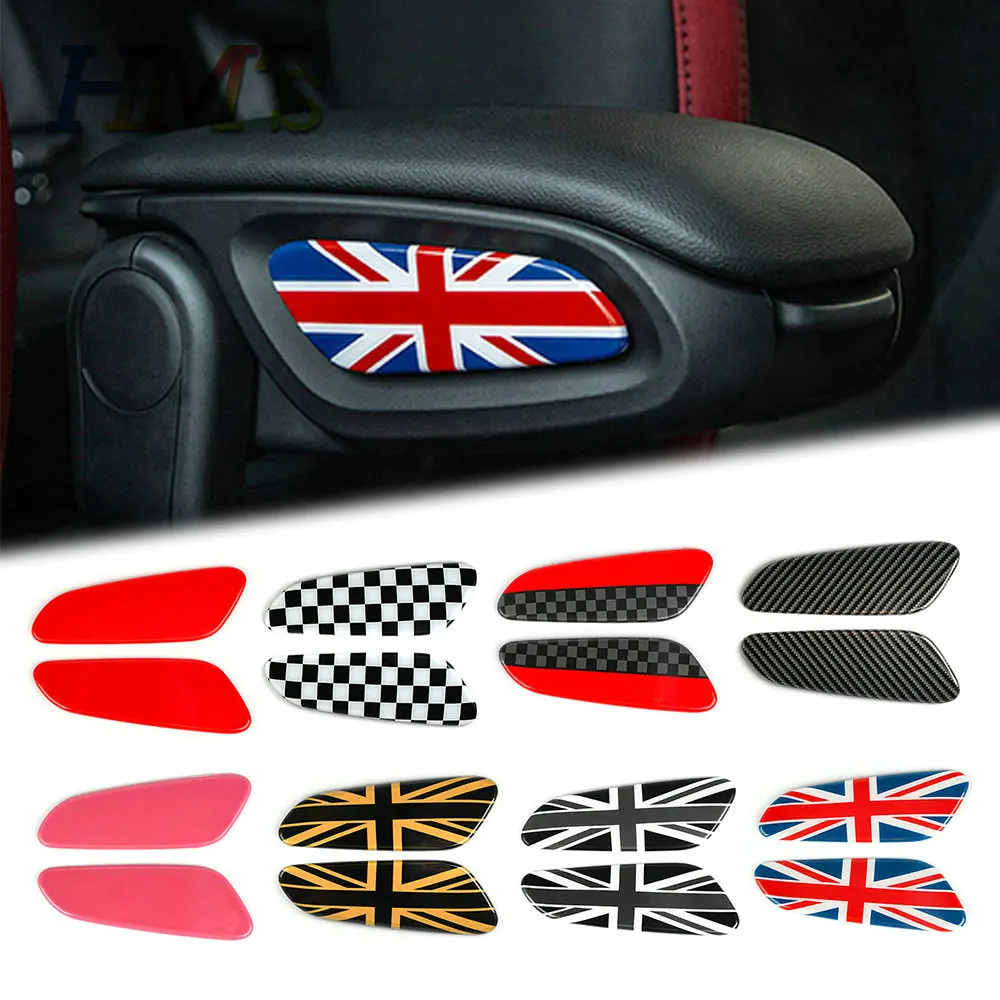 

Auto Interior Armrest Side Decal Cover Car Styling Accessories For Mini Cooper S F60 Countryman Central Storage Box Decoration