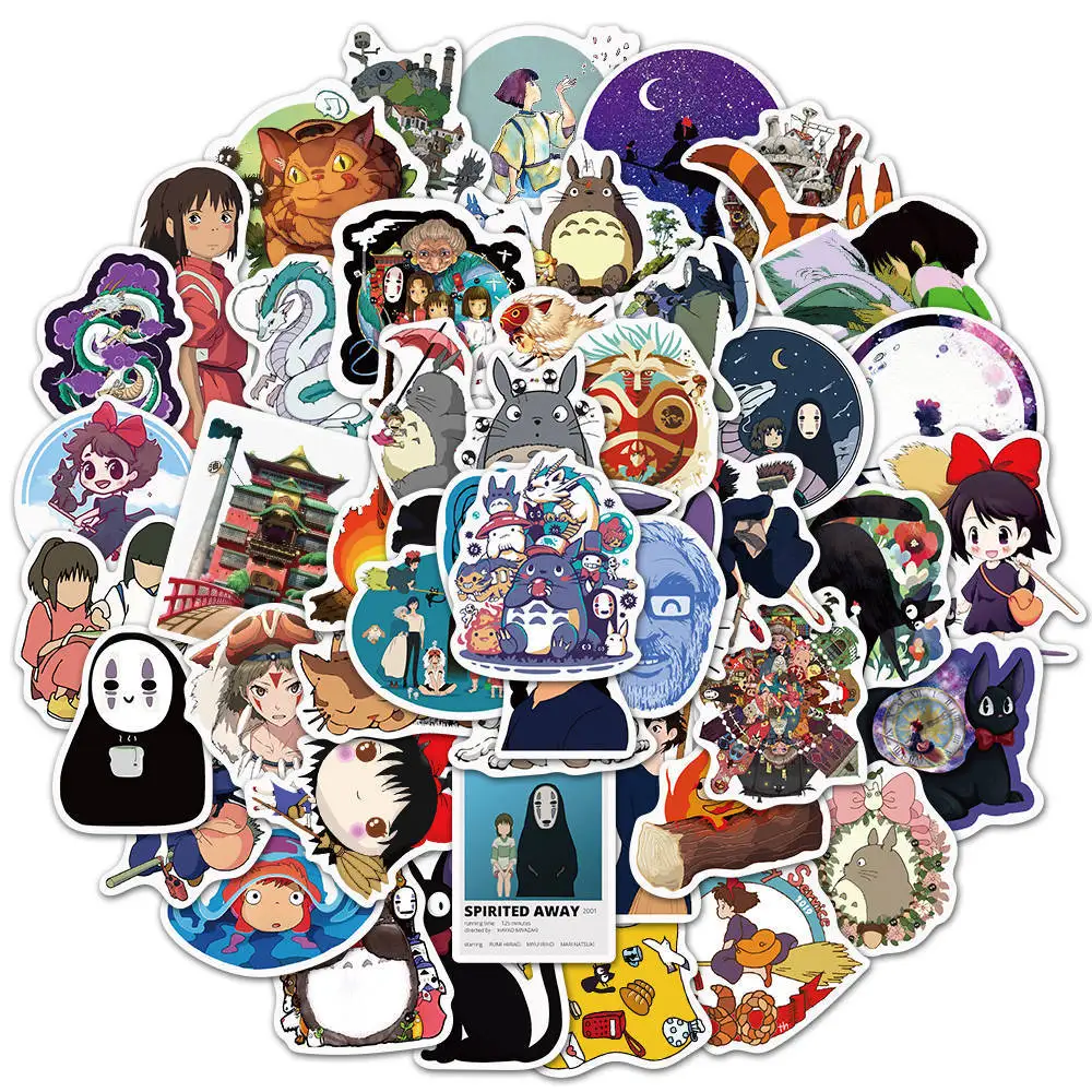 Стикеры аниме Totoro Spirited Away оптом 10/30/50 шт. | Игрушки и хобби