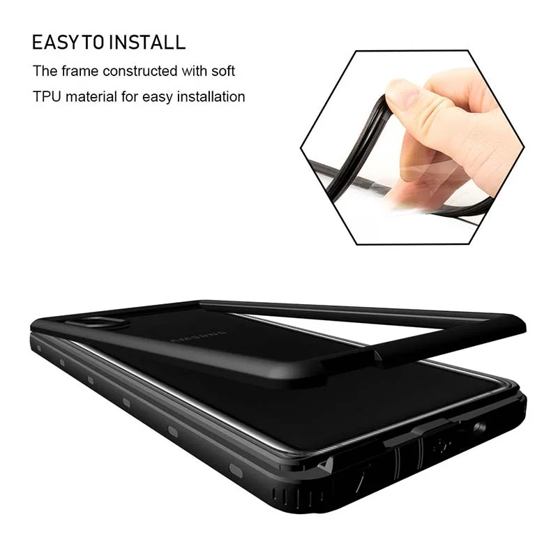 Водонепроницаемый чехол для Samsung Note10 Plus 8 9 IP68 2 м герметичный плавания под водой S10E