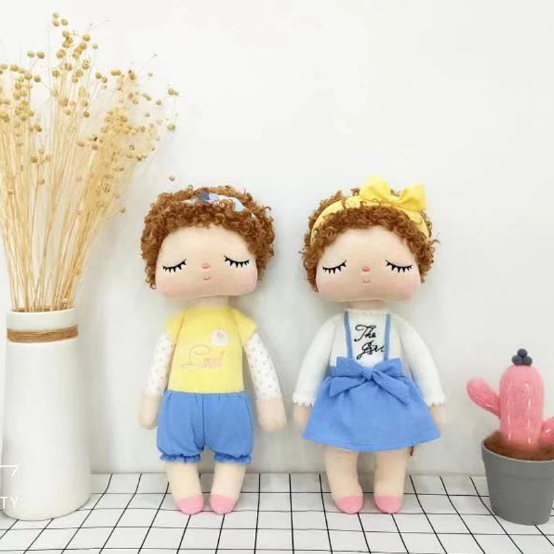 Плюшевый Кролик Metoo милые животные детская игрушка Ангела кудрявые подарок для