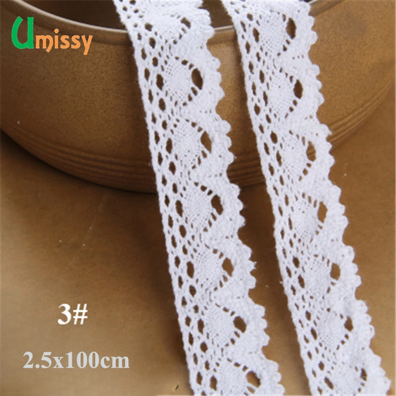 1 метр 100% хлопчатобумажная кружевная ткань вышитая отделка вязаная лента Швейные