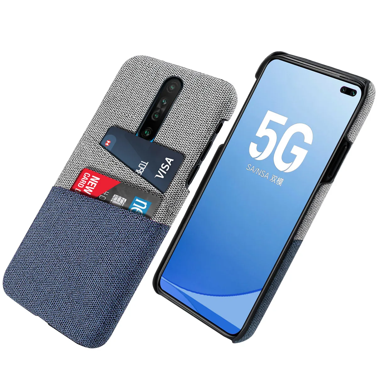 Для Xiaomi Redmi K30 5G чехол Ретро Жесткий ПК с защитой от царапин тканевый защитный для