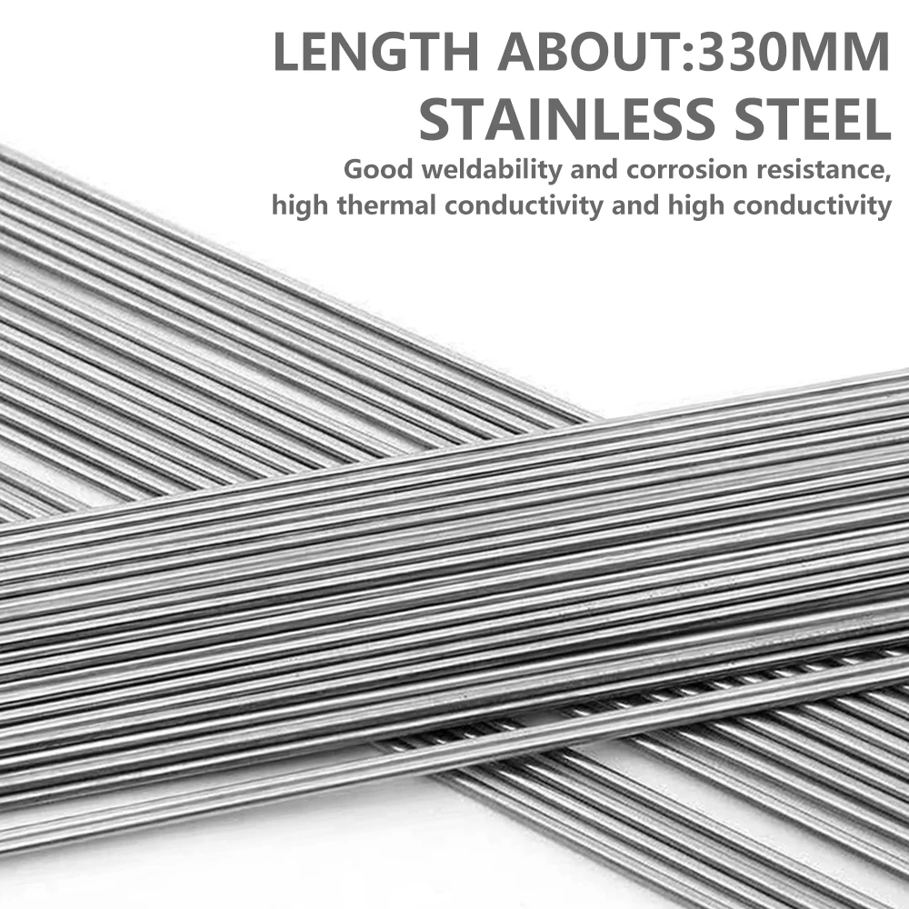 

10pcs Stainless Steel Welding Rod Easy Melt Welding Bars Diameter 33cm Long Weld Wire Universal Low Temperature Welding Cored