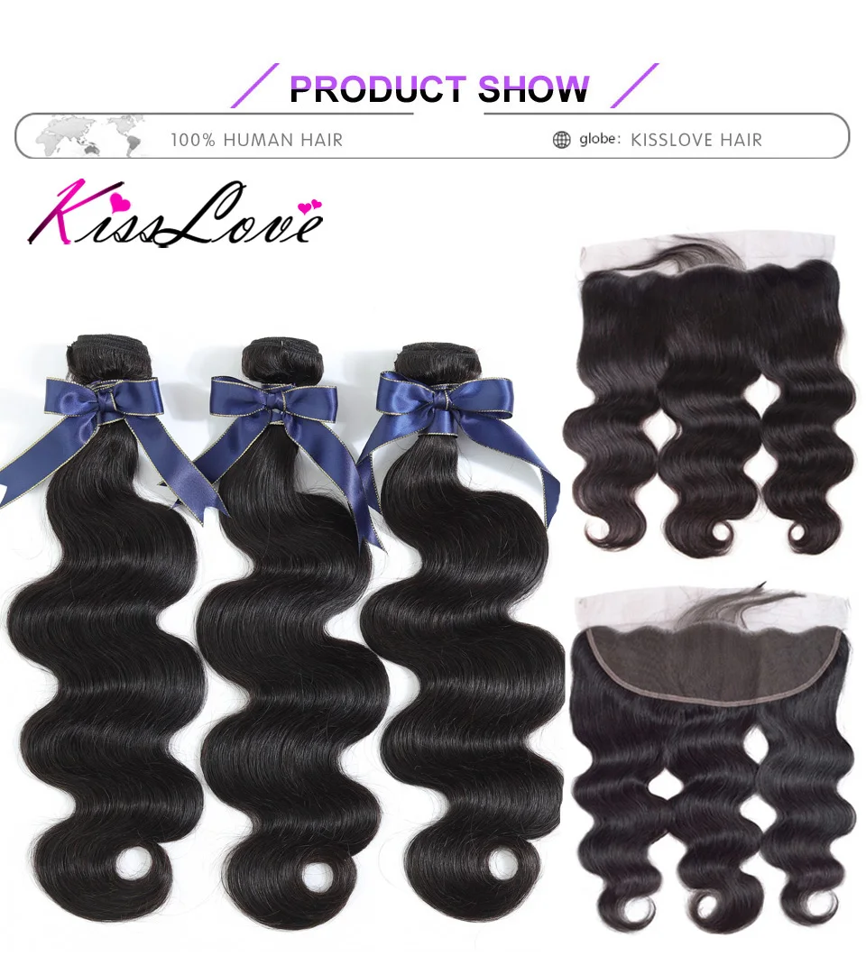 Объемные волнистые пряди, бразильские волнистые волосы, волнистые пряди с закрытием, человеческие волосы для наращивания, Kiss Love