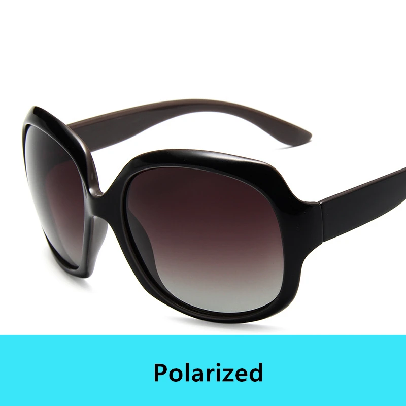 Polarized Coffee Роскошные поляризованные солнцезащитные очки для женщин, винтажные брендовые дизайнерские высококачественные Овальные Солнцезащитные очки для женщин, модные женские солнцезащитные очки для вождения - Цвет линз: Polarized Coffee