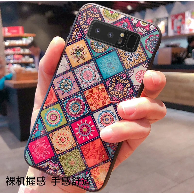 Блестящий чехол для Samsung Galaxy S10 S10e + роскошная сетка с сердечками и леопардовым