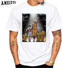 Футболка мужская летняя с коротким рукавом и принтом, в стиле хип-хоп