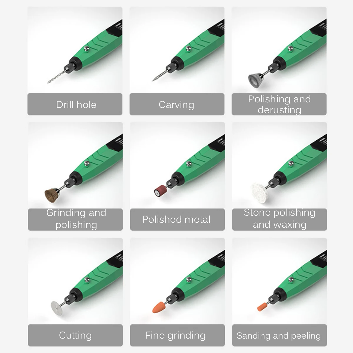 

Cordless Rotary Tool Kit Electric Grinder Rechargeable Cordless Electric Grinding Polishing Drilling Cutting Engraving Machine