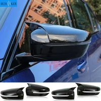for bmw g20 g28 2020 car styling carbon fiber rearview mirror shell frame door horn decoration covers stickers auto accessories