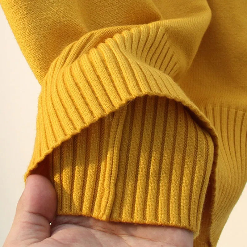 GIGOGOU женский свитер с воротником-бабочкой осенне-зимний толстый теплый пуловер