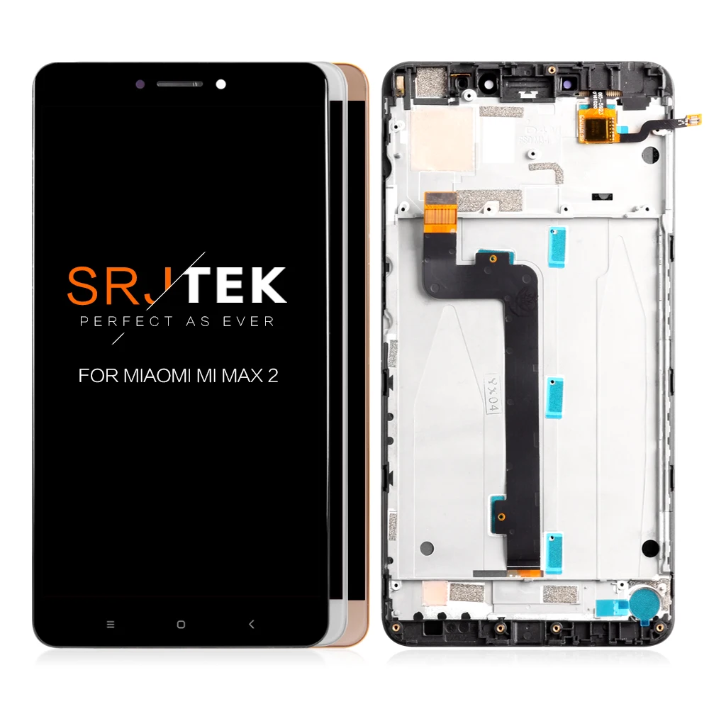 6 44 &quot1920x1080 ips lcd для Xiaomi Mi MAX 2 дисплей сенсорный экран Max2 Max дигитайзер с рамкой
