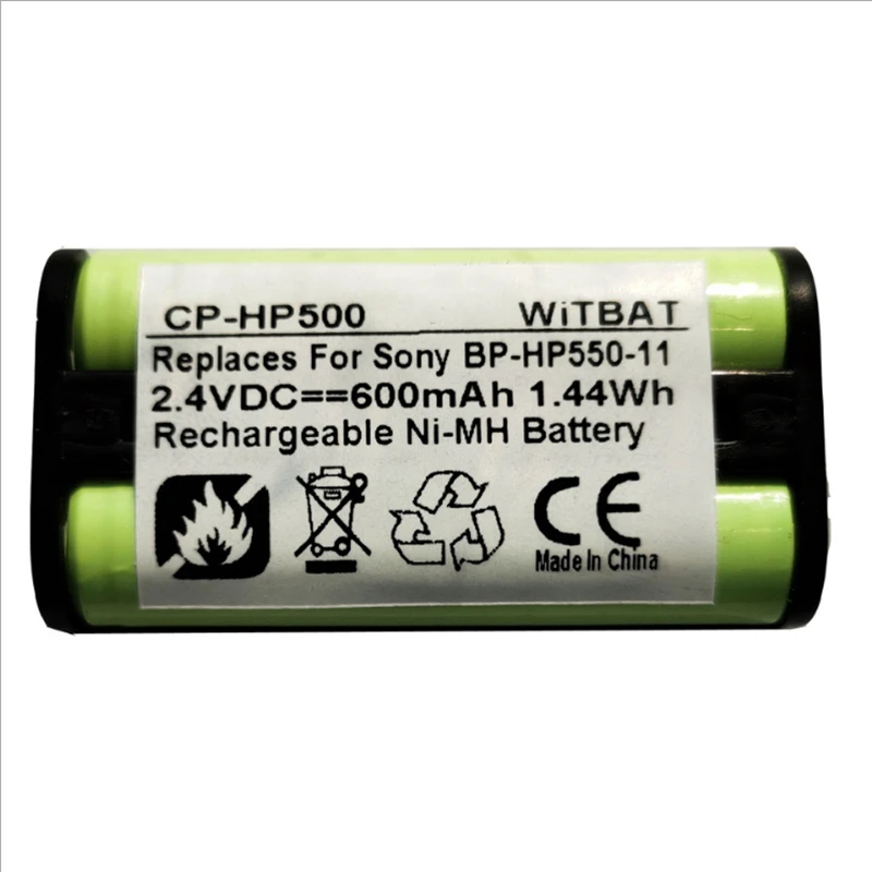 Новый Перезаряжаемые Батарея 550 мА/ч, 2,4 V для Sony MDR-RF810RK MDR-RF810R наушники Батарея BP-HP550-11