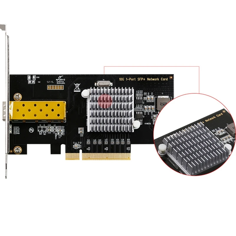 Сетевая карта 10 Гбит/с один порт SFP оптоволоконный PCI Express сетевой адаптер для