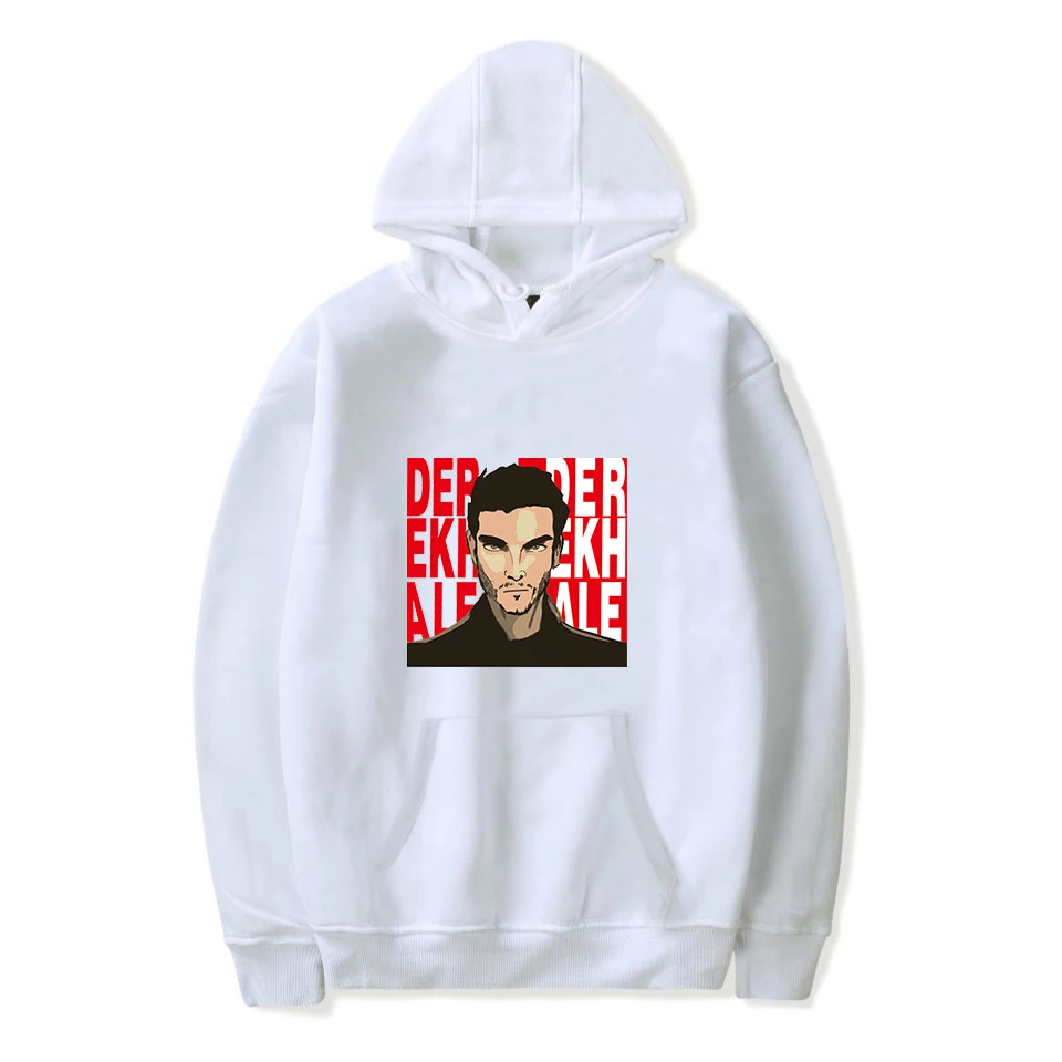 Derek hale толстовки для мужчин Новое поступление Толстовка Harajuku с капюшоном Красная толстовка ТВ серия подростковый волк персонаж печати Топы