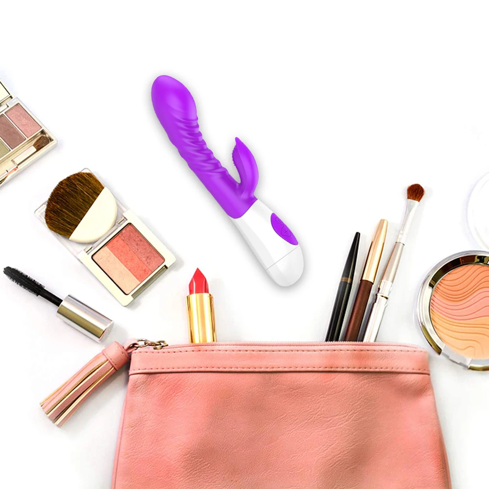 Вибратор Кролик для женщин фаллоимитатор точки G двойная вибрация силиконовый