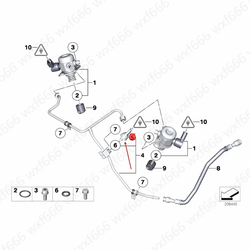 

13537622231 Автомобильный датчик давления топлива подходит для F02 740 750 760 X5b mwX6 535 335 M3 135 2014-2017 датчик низкого давления